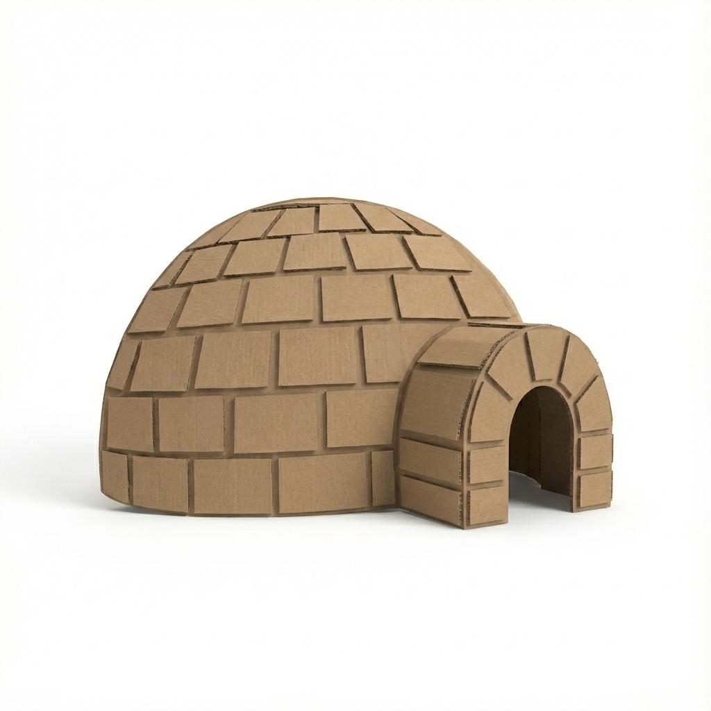 Iglú con pingüinos