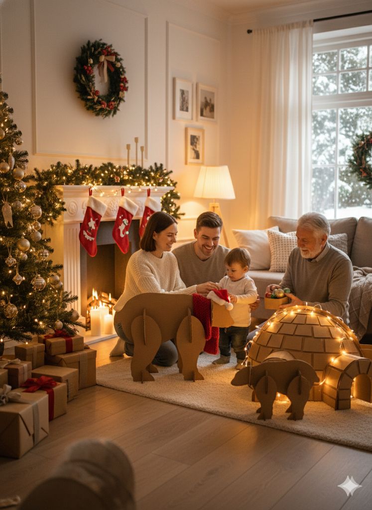 Iglú con osos polares