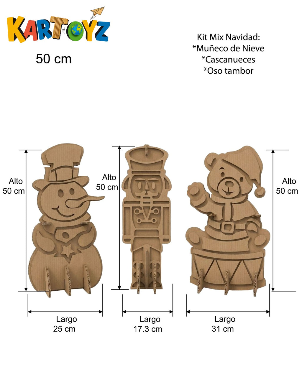 Kit mix navidad 50 cm