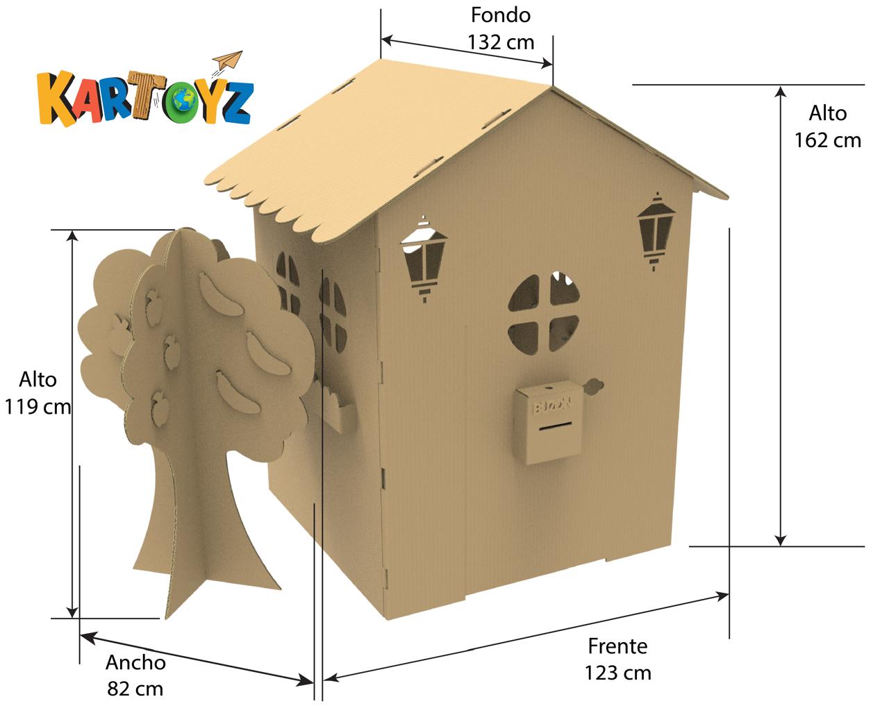 Casa del árbol con buzón