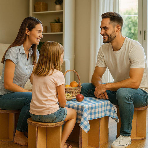 Banco redondo x 4 piezas